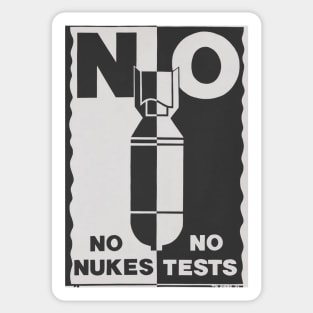 No Nukes No Tests Sticker